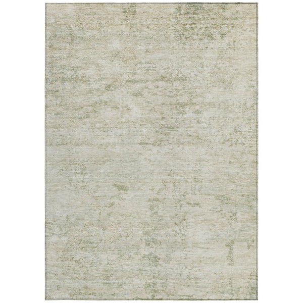 HomeRoots 9' X 12' Stylish Linen & Beige Abstract Washable Area Rug for Indoor/Outdoor Use - Durable, Low-Maintenance! 618845