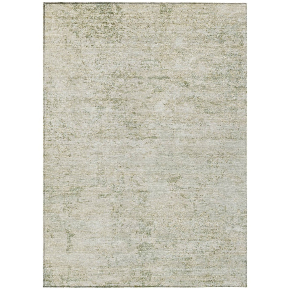 HomeRoots 9' X 12' Stylish Linen & Beige Abstract Washable Area Rug for Indoor/Outdoor Use - Durable, Low-Maintenance! 618845