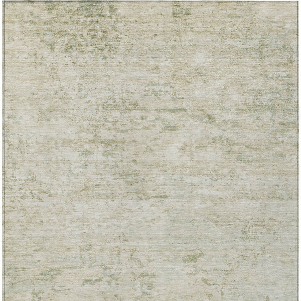 HomeRoots 9' X 12' Stylish Linen & Beige Abstract Washable Area Rug for Indoor/Outdoor Use - Durable, Low-Maintenance! 618845