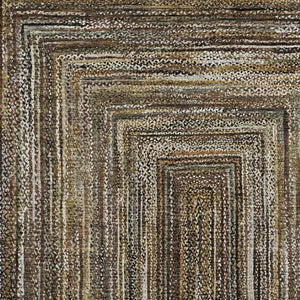 HomeRoots 10' Modern Geometric Area Rug in Brown Taupe & Ivory - Washable, Durable for Indoor/Outdoor Use! 618918