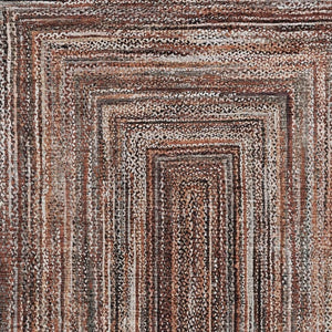 HomeRoots 8' X 10' Modern Terra Cotta Geometric Washable Area Rug – Indoor/Outdoor Durable Design for Easy Care 618958