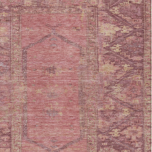 HomeRoots 8' X 10' Elegant Blush & Pink Oriental Washable Rug - Perfect for Indoor & Outdoor Living Spaces! 618988