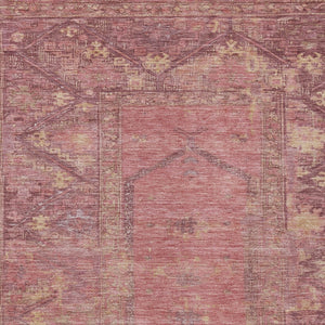 HomeRoots 9' Blush and Pink Oriental Area Rug – Washable, Durable for Indoor & Outdoor Use, Perfect for High-Traffic Spaces 618989