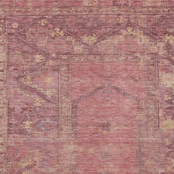 HomeRoots 10' Blush & Pink Oriental Area Rug - Washable, Durable & Stylish for Indoor/Outdoor Spaces! 618990