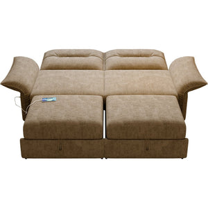 English Elm This Fleece Convertible Sleeper Sofa Unfolds Into a Full Bed for Guest Rooms W3820S00042