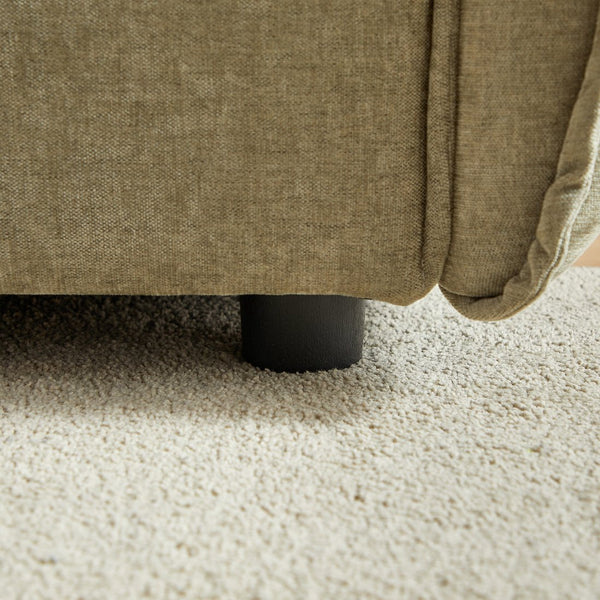 English Elm MH88" Convertible sleeper sofa with chenille upholstery, plush padded seats, rolled arms, 2 pillows Light Green W1193S00107