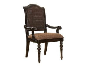 Lexington Isla Verde Cane Back Arm Chair with Tamarind Frame and Tapestry Seat Accent 619-881-683571