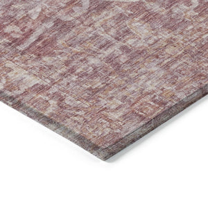 HomeRoots 10' X 14' Elegant Rust and Ivory Floral Medallion Rug – Durable, Washable, Versatile Indoor/Outdoor Decor 619038