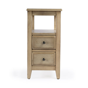 Butler Specialty Marcus Side Table With Elegant Storage Solutions For Living Room And Chairside Display Convenience Tan,Beige Poplar Wood,Mdf,Cherry Veneer 6191424-butler