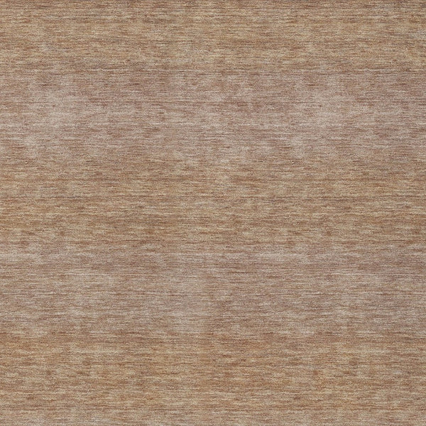 HomeRoots 5' Beige and Brown Striped Washable Area Rug – Durable Indoor/Outdoor Decor for High-Traffic Spaces 619220