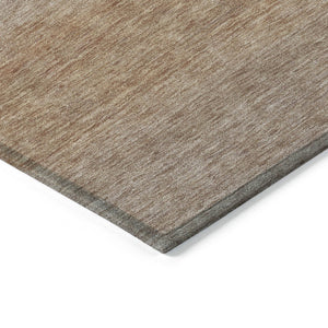 HomeRoots 8' X 10' Beige and Brown Striped Washable Area Rug – Durable, Stylish, Indoor/Outdoor Versatility! 619222