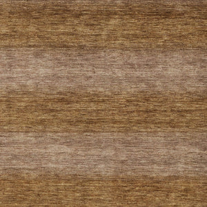 HomeRoots 10' Brown and Khaki Striped Washable Area Rug - Durable Indoor/Outdoor Style for Family Spaces 619230