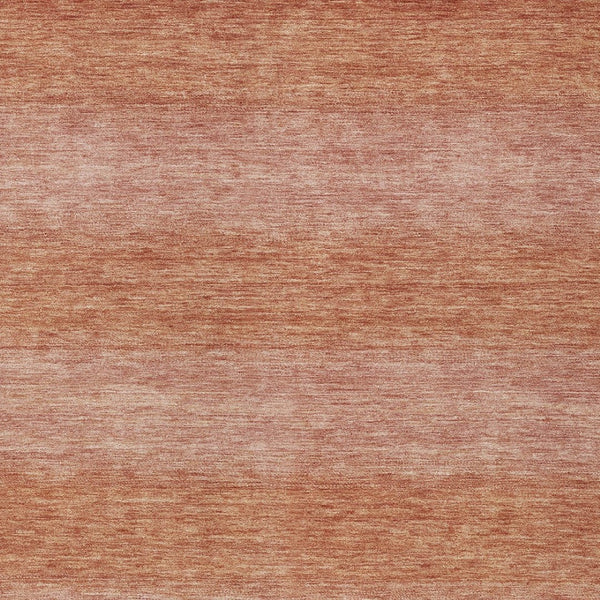 HomeRoots 5' Indoor Outdoor Area Rug - Terra Cotta & Peach Striped, Washable, Durable, Perfect for High-Traffic Spaces 619250