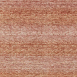 HomeRoots 8' X 10' Stylish Terra Cotta and Peach Striped Washable Area Rug for Indoor and Outdoor Spaces 619252