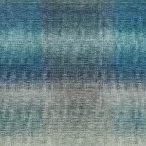 HomeRoots 8' X 10' Blue and Copper Abstract Washable Rug - Durable Indoor/Outdoor Style for High-Traffic Areas 619288