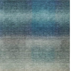 HomeRoots 9' X 12' Blue And Copper Abstract Area Rug - Stylish, Washable, Durable for Indoor & Outdoor Use 619289