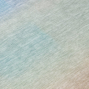 HomeRoots 8' Sky Blue and Peach Abstract Area Rug - Washable, Durable, Stylish for Indoor/Outdoor Spaces! 619305