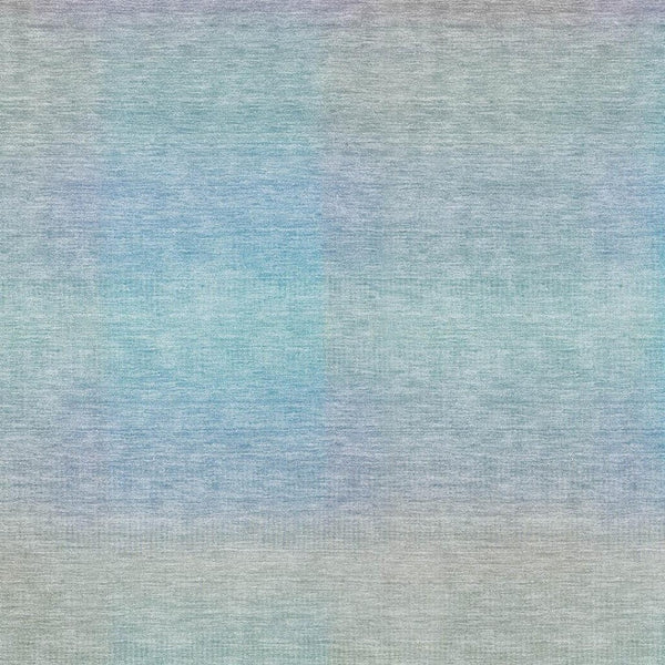 HomeRoots 8' X 10' Stylish Sky Blue & Peach Abstract Area Rug - Washable, Versatile for Indoor/Outdoor Use! 619306