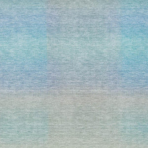 HomeRoots 10' Sky Blue & Peach Abstract Area Rug - Washable, Durable, Indoor/Outdoor, Ideal for High-Traffic Spaces 619308