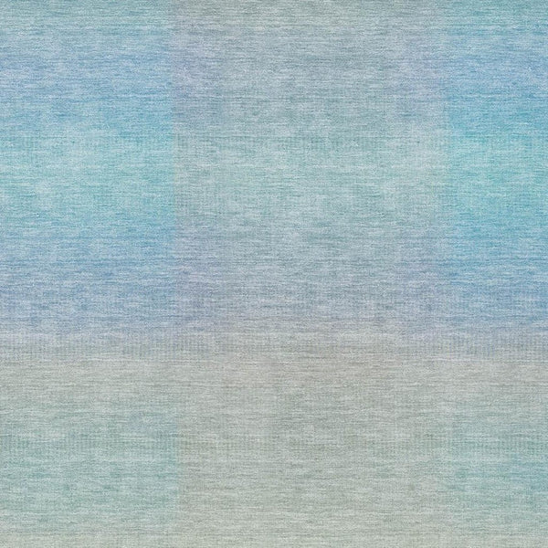 HomeRoots 10' Sky Blue & Peach Abstract Area Rug - Washable, Durable, Indoor/Outdoor, Ideal for High-Traffic Spaces 619308