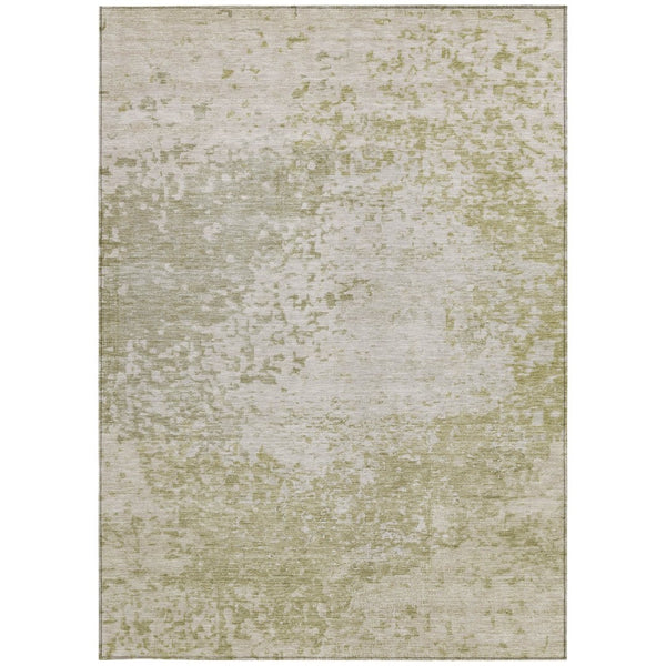 HomeRoots 5' X 8' Beige and Ivory Abstract Area Rug - Stylish, Washable, Durable for Indoor & Outdoor Use! 619322