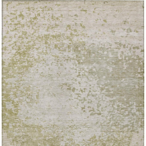 HomeRoots 9' X 12' Beige and Ivory Abstract Area Rug - Washable, Durable for Indoor & Outdoor Use, Easy Care! 619325