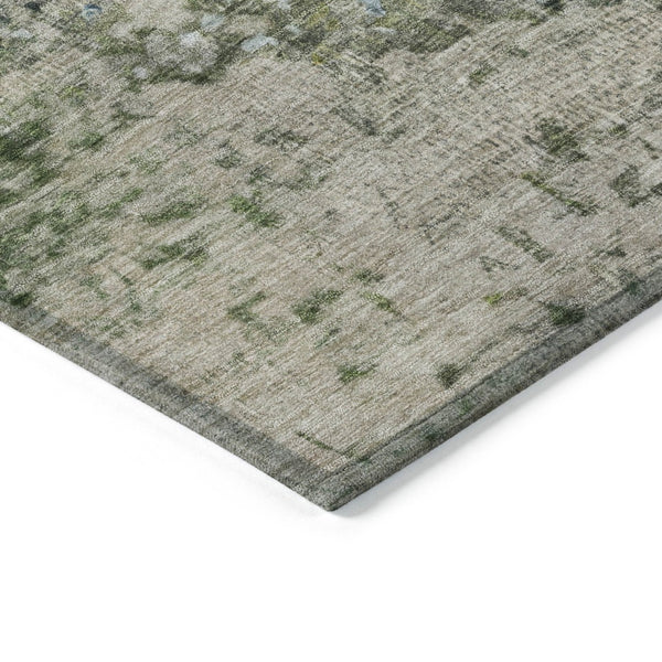 HomeRoots 5' X 8' Stylish Blue & Beige Abstract Washable Area Rug – Perfect for Indoor & Outdoor Spaces! 619328