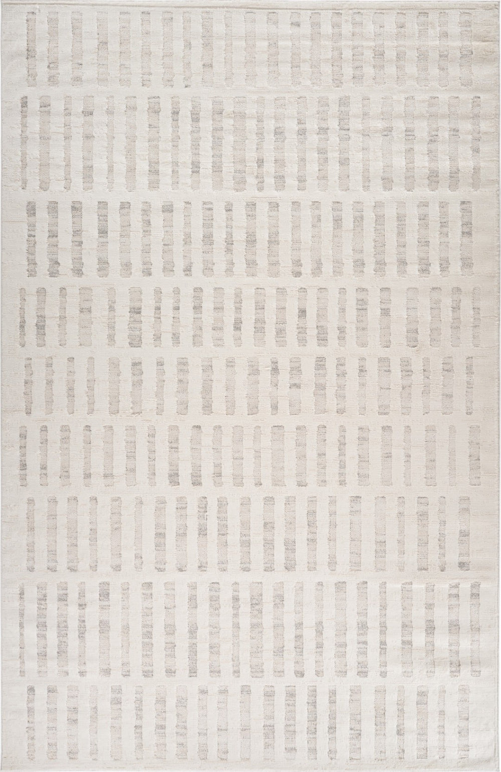 HomeRoots 9' X 12' Gray And Beige Abstract Area Rug - Modern, Stain-Resistant, Durable Design for Any Space 619354