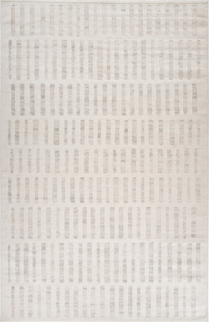 HomeRoots 9' X 12' Gray And Beige Abstract Area Rug - Modern, Stain-Resistant, Durable Design for Any Space 619354