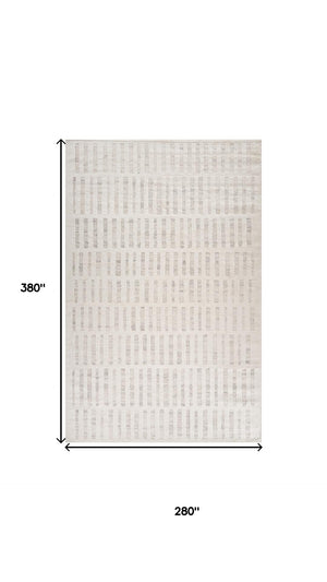 HomeRoots 9' X 12' Gray And Beige Abstract Area Rug - Modern, Stain-Resistant, Durable Design for Any Space 619354