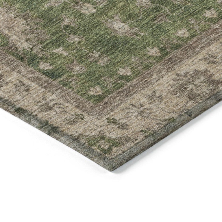 10 Ft X 14 Ft Floral Polyester Area Rug Machine Washable for Patio or Living Room