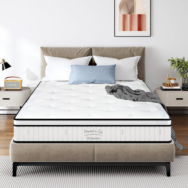 English Elm Full Size Mattress - 10-Inch Hybrid, Medium Firm Support With Individually Pocketed Coils For Comfort W2889P310466