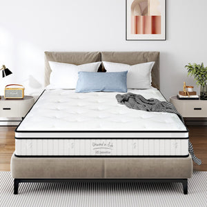 English Elm Full 10 Inch Hybrid Mattress with Pocketed Coils and Certipur Memory Foam Support W2889P423163
