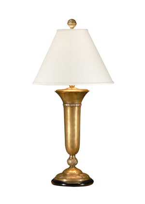 Wildwood Cedric Hand-Rubbed Patina Table Lamp In Solid Brass With Black Accents — 31" Tall, Timeless Accent Light 6195-2