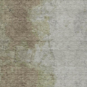 HomeRoots 5' X 8' Taupe and Beige Abstract Washable Area Rug - Versatile Indoor/Outdoor Decor for Every Space 619500