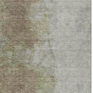 HomeRoots 8' X 10' Taupe & Beige Abstract Washable Area Rug - Stylish Indoor/Outdoor Design for High Traffic Areas 619502