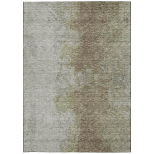 HomeRoots 9' X 12' Taupe and Beige Abstract Area Rug - Stylish, Washable, Durable for Indoor/Outdoor Use! 619503
