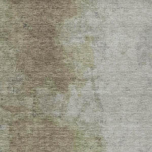 HomeRoots 9' X 12' Taupe and Beige Abstract Area Rug - Stylish, Washable, Durable for Indoor/Outdoor Use! 619503
