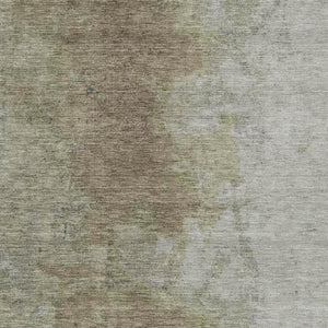 HomeRoots 10' Taupe and Beige Abstract Washable Area Rug - Stylish Indoor/Outdoor Solution for High Traffic Areas 619504