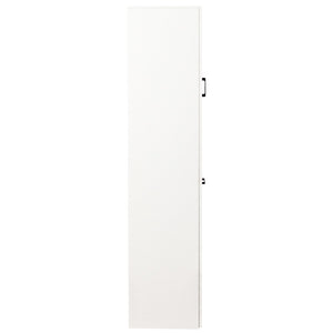 English Elm Kitchen Pantry Cabinet Freestanding Tall Storage with Pull Out Shelves Slim White Design W331P373803
