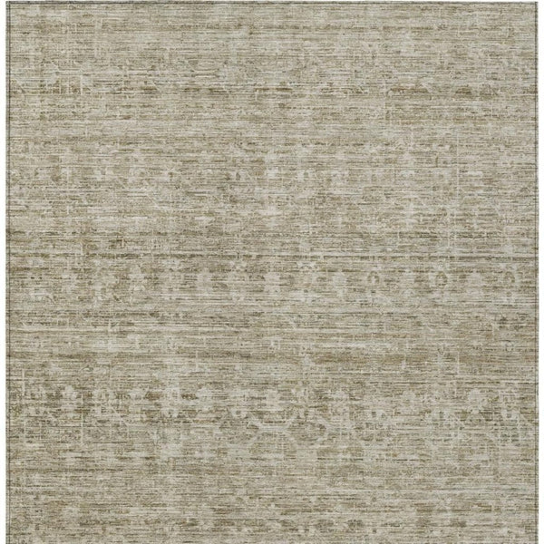 HomeRoots 5' X 8' Taupe And Beige Striped Area Rug - Stylish, Washable, Durable for Indoor & Outdoor Spaces 619662
