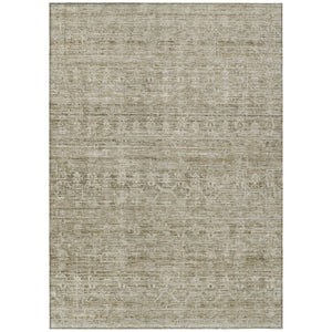 HomeRoots 5' X 8' Taupe And Beige Striped Area Rug - Stylish, Washable, Durable for Indoor & Outdoor Spaces 619662
