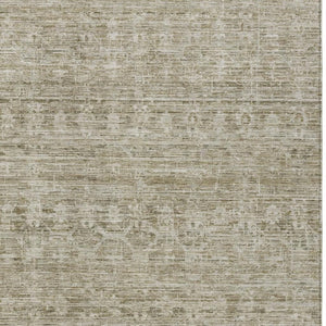 HomeRoots 5' X 8' Taupe And Beige Striped Area Rug - Stylish, Washable, Durable for Indoor & Outdoor Spaces 619662
