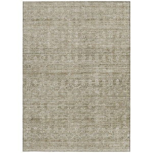 HomeRoots 8' X 10' Taupe and Beige Striped Washable Area Rug – Stylish, Durable, Indoor/Outdoor Versatility! 619664