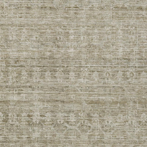 HomeRoots 10' Taupe and Beige Striped Washable Area Rug - Durable, Versatile Design for Indoor & Outdoor Spaces 619666