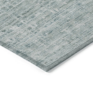 HomeRoots 5' X 8' Turquoise and Ivory Striped Area Rug - Washable, Durable, Stylish for Indoor & Outdoor Use 619668