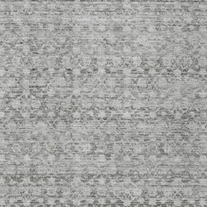 HomeRoots 5' X 8' Gray and Silver Striped Washable Area Rug - Stylish Indoor/Outdoor Design, Stain Resistant, Easy Care 619686
