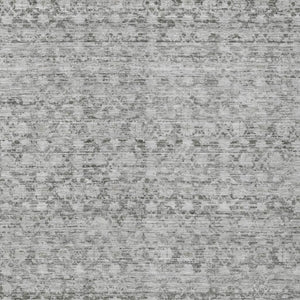 HomeRoots 10' Gray and Silver Striped Washable Area Rug - Durable, Stylish, Indoor/Outdoor Perfect for Any Space 619690