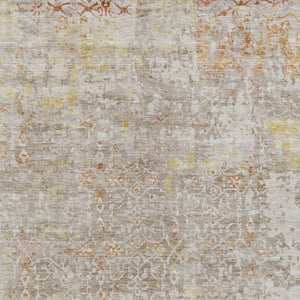HomeRoots 10' X 14' Brown and Gold Abstract Area Rug – Stylish, Washable, Indoor/Outdoor Design for Every Space! 619840
