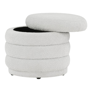 OSP Home Furnishings Cecil Storage Ottoman Parchment